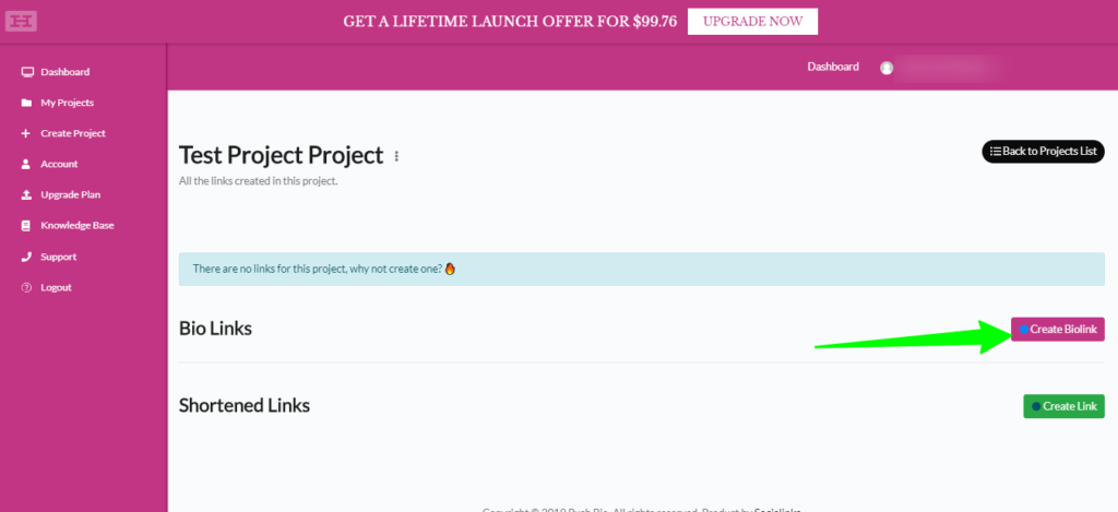 Create Biolink to add more links