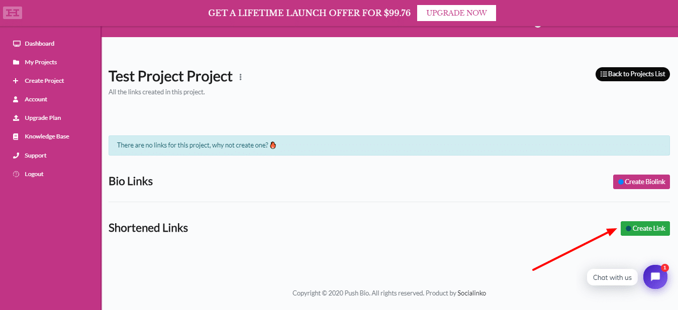 Creating Shortened Link Push Bio