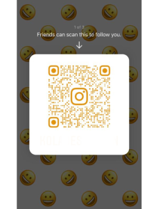 a sample of Instagram QR code