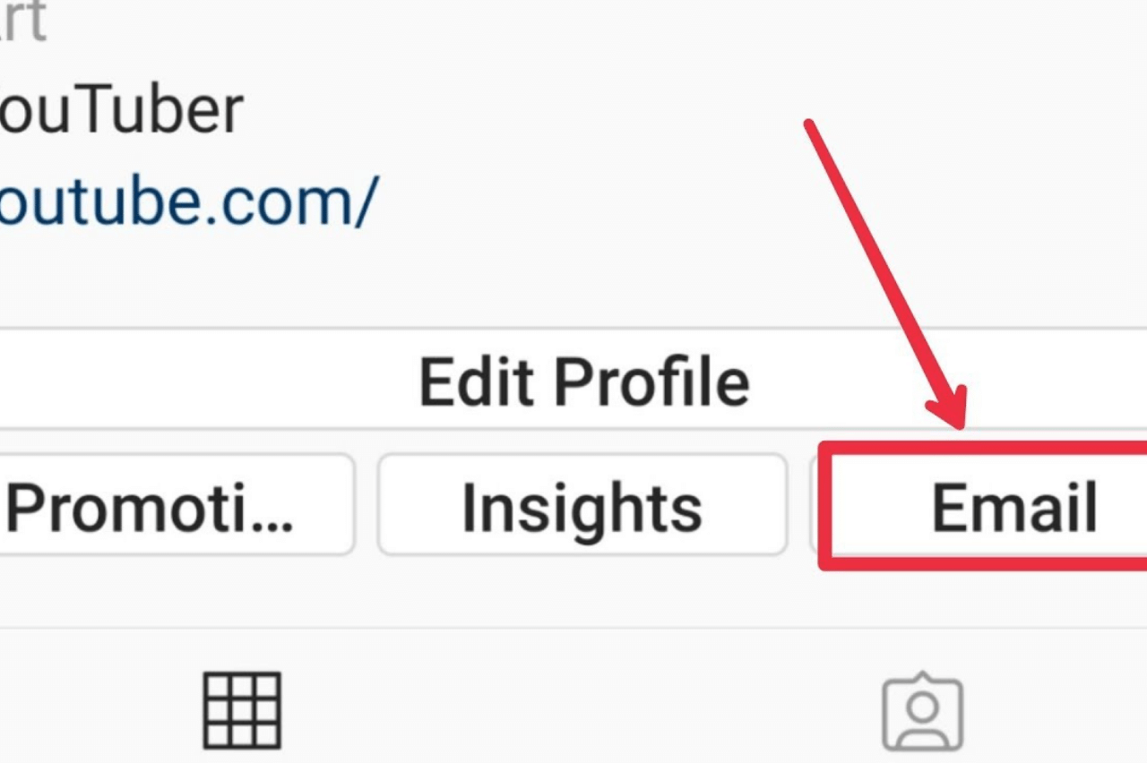 how to add email link to Instagram bio