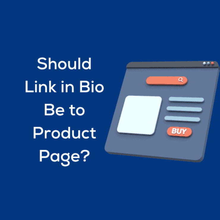 Can I link to a product page with my link in bio?