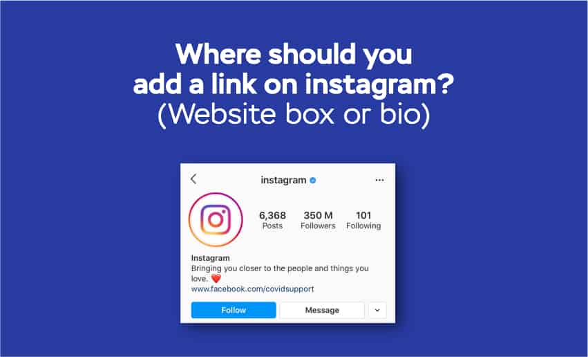 Where Should You Add a Link on Instagram? (Website Box or Bio)