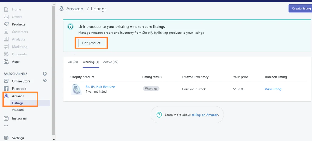 Adding Amazon Product to Shopify