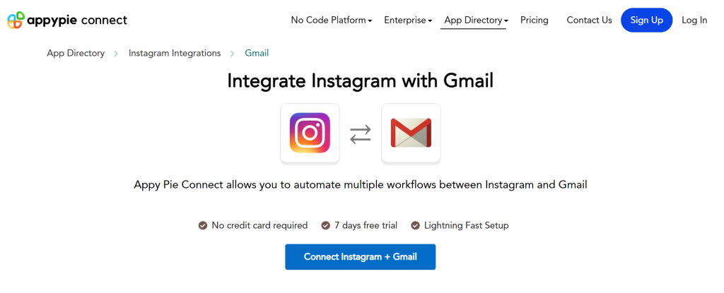 A workflow automation platform for Gmail and Instagram integration 