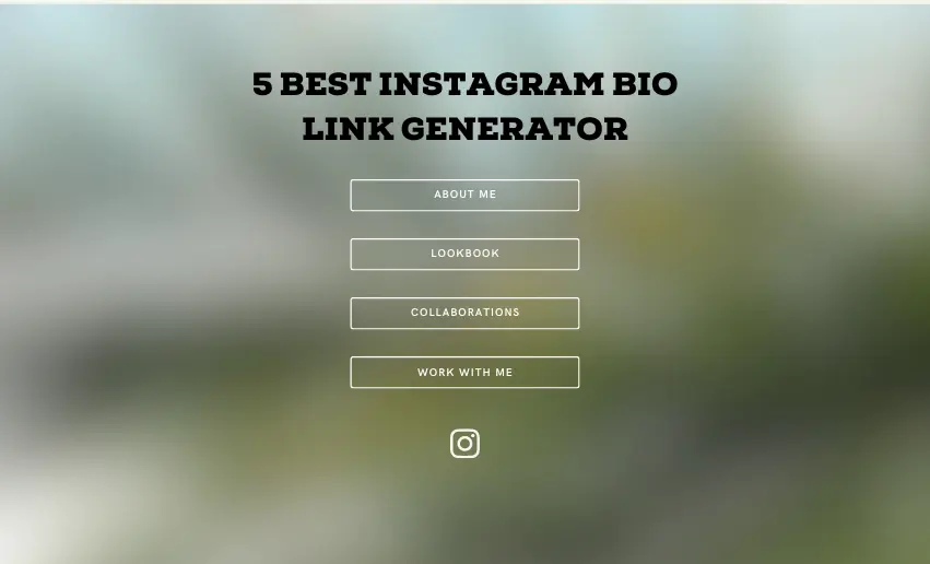 5 Best Instagram Bio Link Generator in 2024