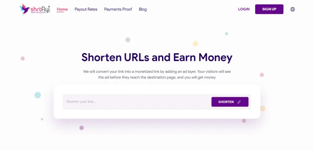 Best URL Shortener to Make Money: shrtfly