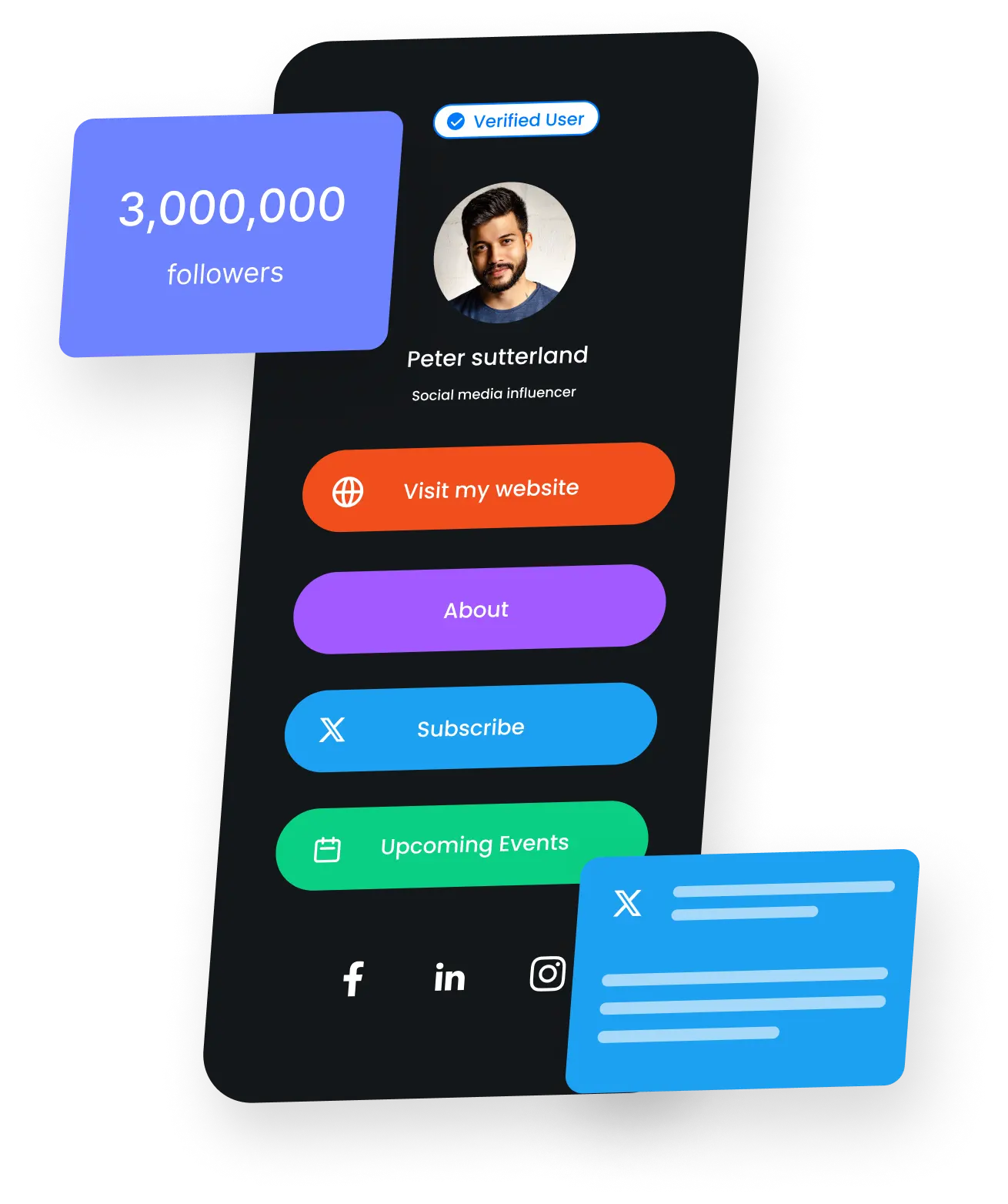 Link in Bio for X (formerly Twitter) - Best Bio Link App for X 1