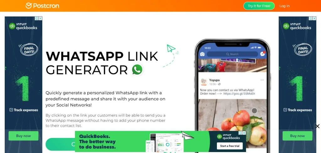 Postcron WhatsApp Link Generator 