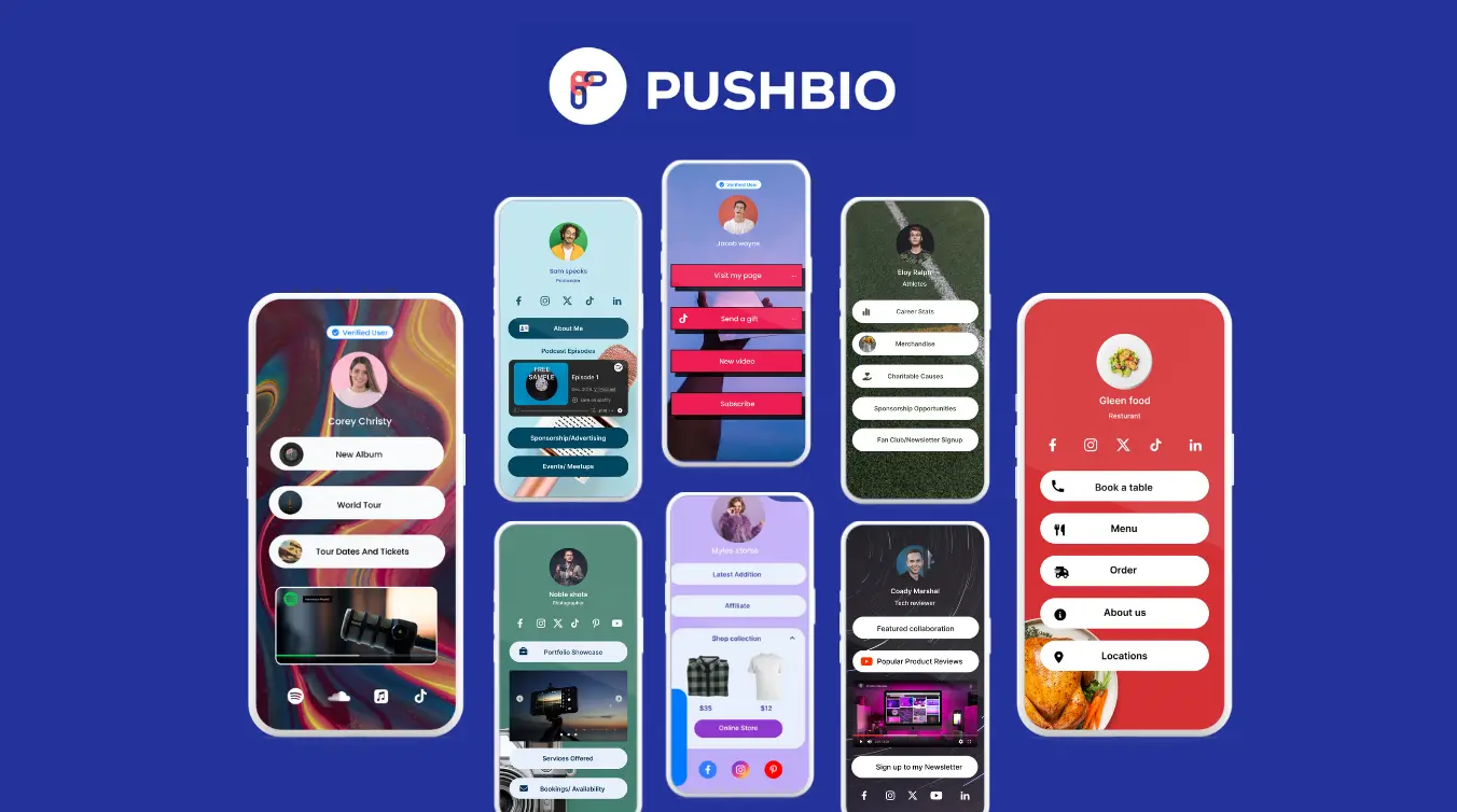 Pushbio Link in bio