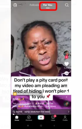 The TikTok For You Page