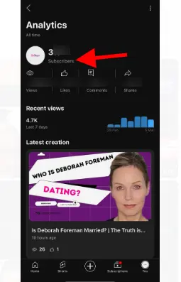 How to See Your Subscribers on YouTube Mobile 3