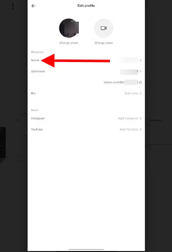 How to change TikTok nickname on mobile