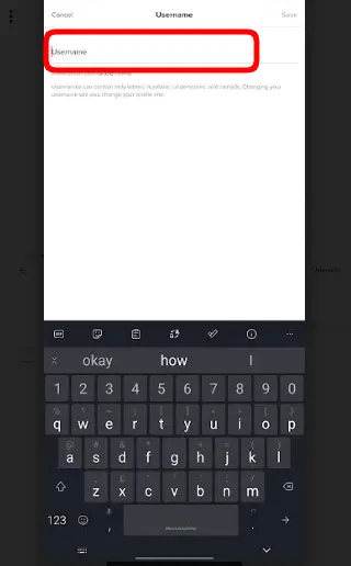 How to change TikTok username on mobile