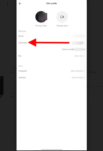 How to change TikTok username on mobile