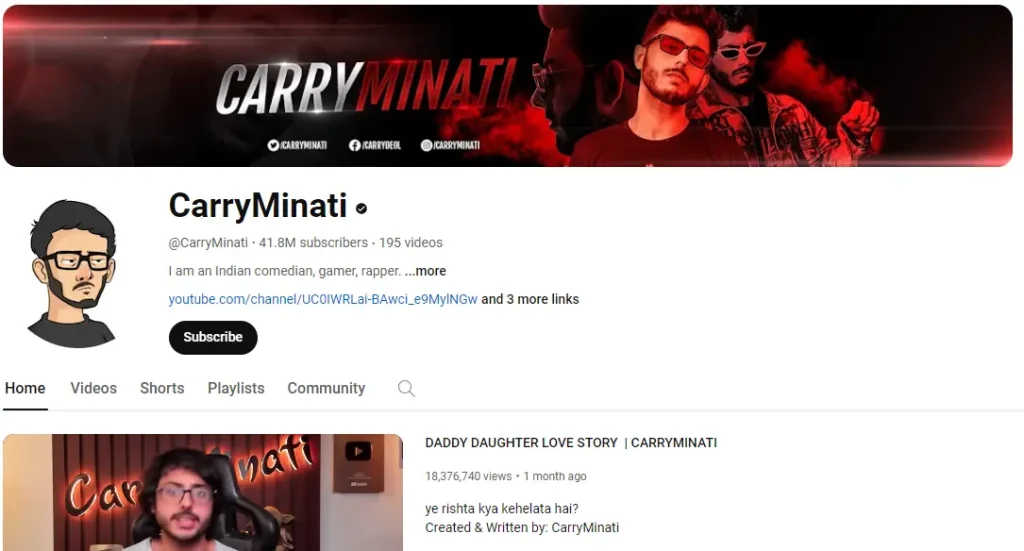 Top 10 Asian YouTubers: carryminati