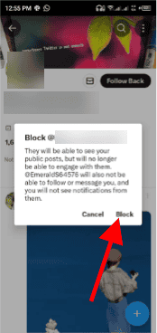block on twitter