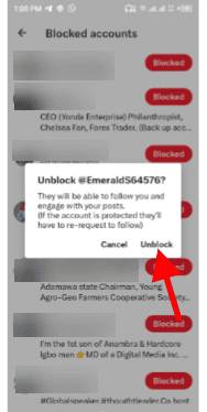 How to unblock a follower on Twitter