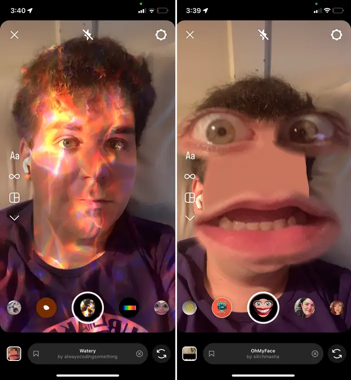 Instagram AR effect