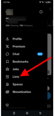 How to create a Twitter list on mobile