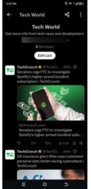 How to create a Twitter list on mobile
