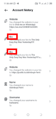 How to See Old Instagram Bios 2