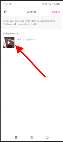 How to remove TikTok filters from drafts