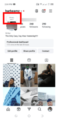 How to create Instagram Notes