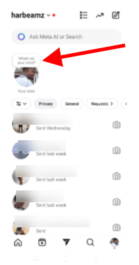How to create Instagram Notes