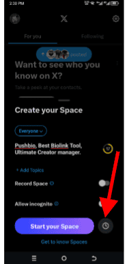 How to schedule a Twitter Space