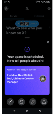 How to schedule a Twitter Space