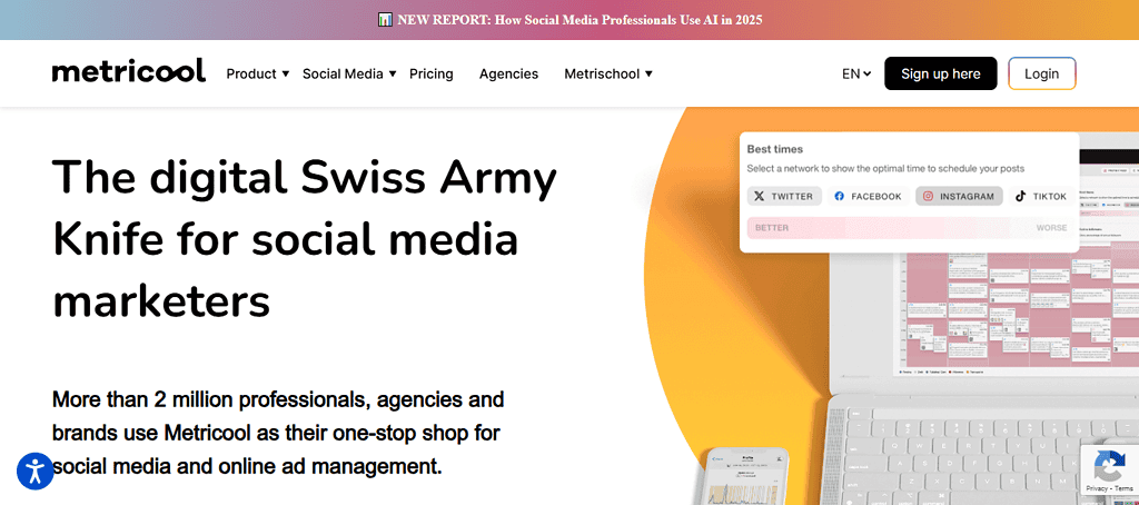 best cheap alternatives to hootsuite: Metricool