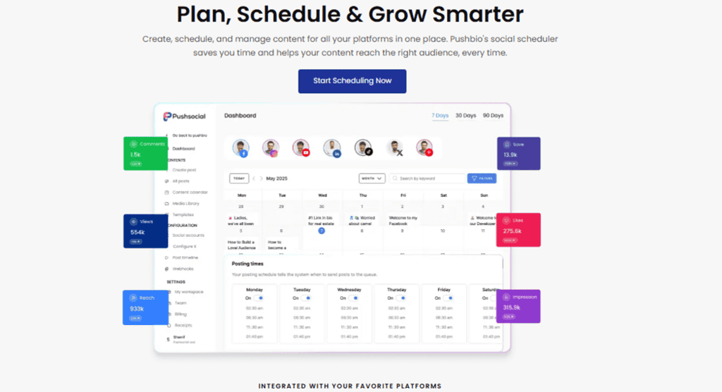 Pushbio Scheduler