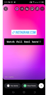 How to Share Long Reels on Instagram Story