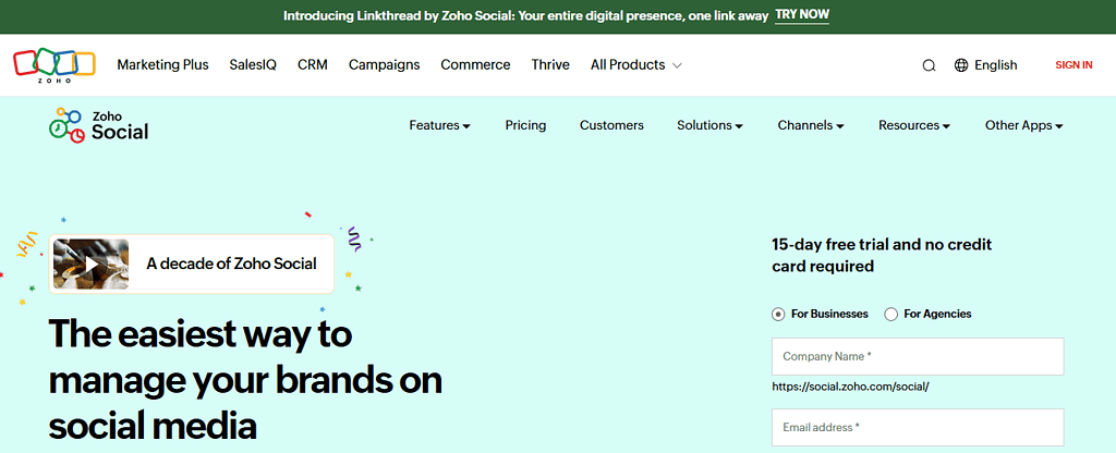 Zoho Social