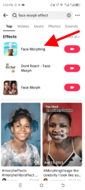 How to do Morph on TikTok
