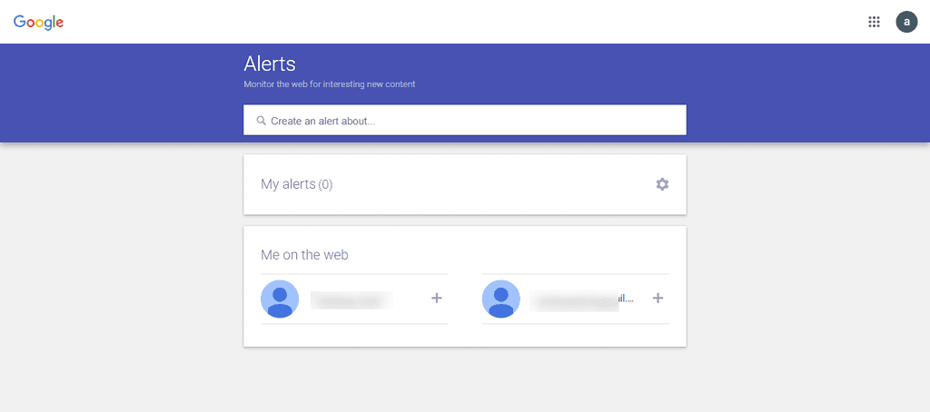 free tools for Social Listening: Google Alerts