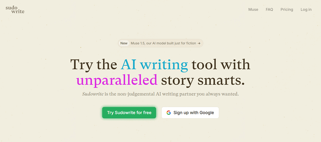 Best AI writing assistant for social media: Sudowrite