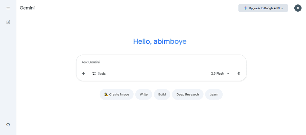 Best AI writing assistant for social media: Google Gemini