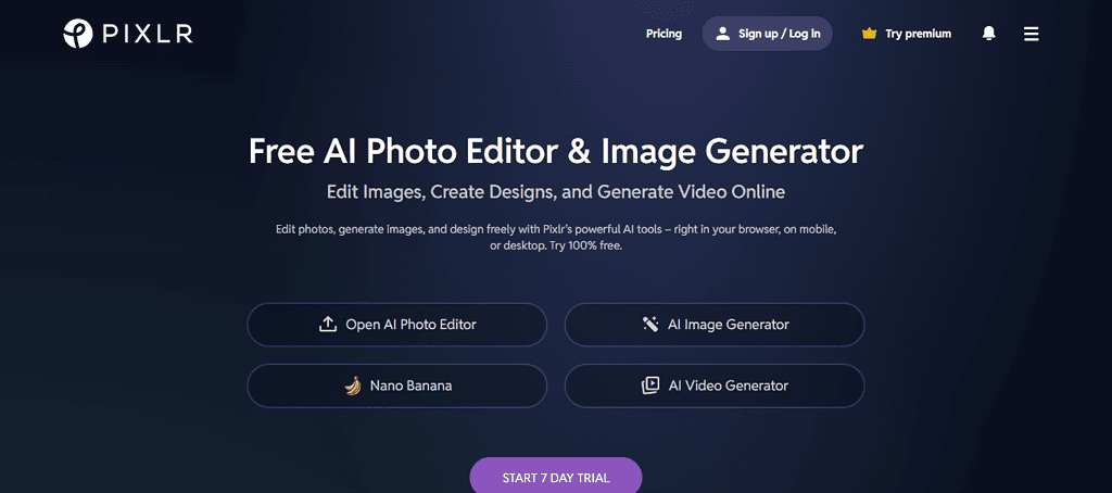 AI design tools for graphic designers: Pixlr AI