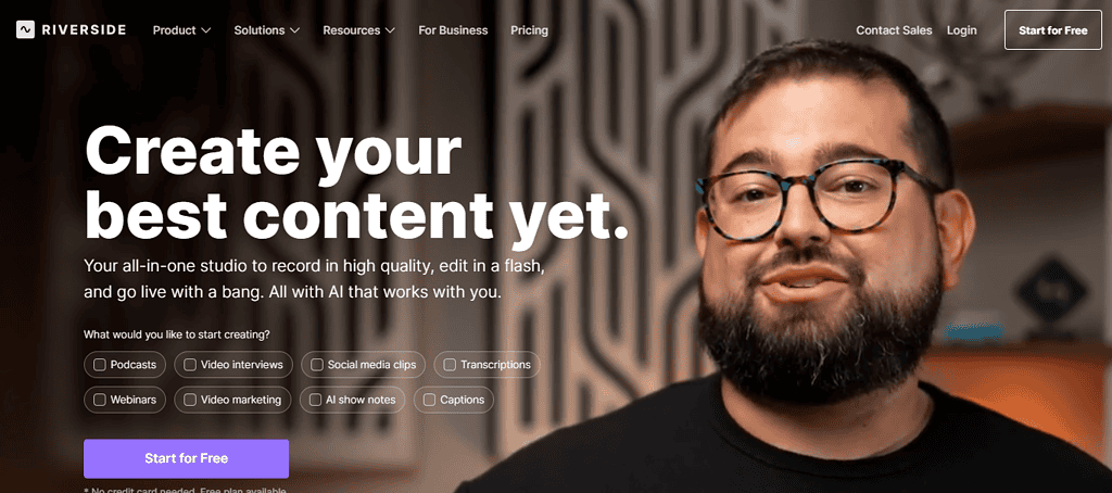 Best AI tools for podcast content: Riverside