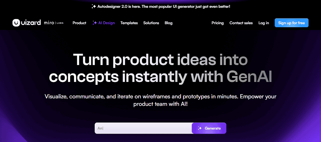 AI design tools for graphic designers: Uizard
