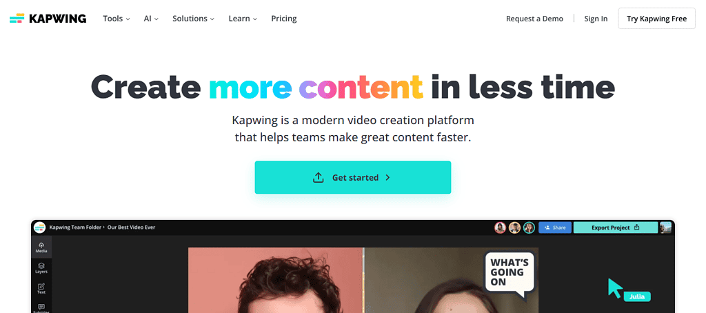 Best AI Script Generator: Kapwing