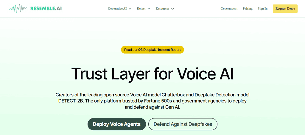 Best AI Tools for Podcast Content: Resemble AI