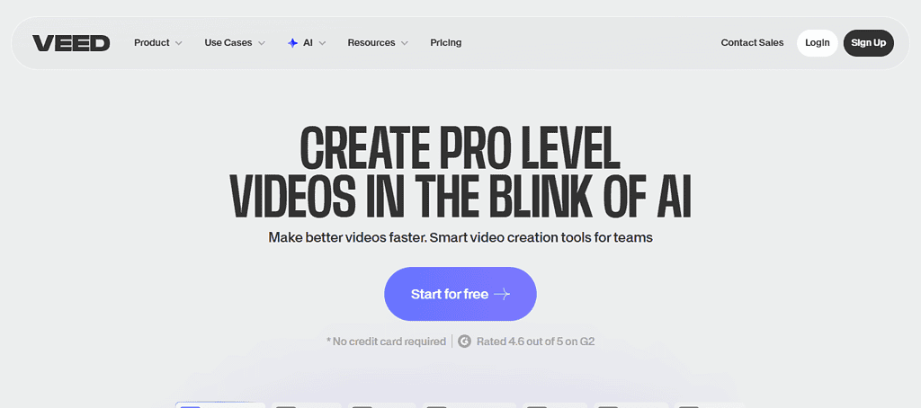 Best AI Script Generator: Veed.io