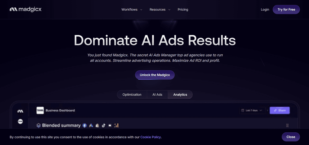 Top AI tools for Facebook ads creation: Madgicx