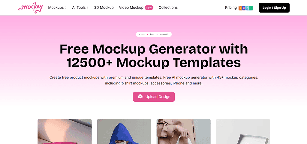 AI tools for brand content creation: Mockey