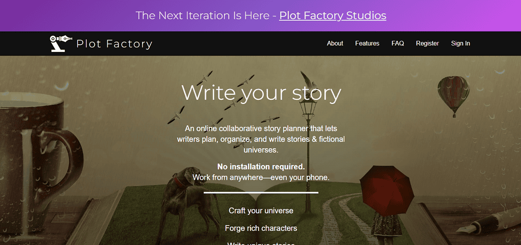 AI Storytelling Tools: Plot Factory