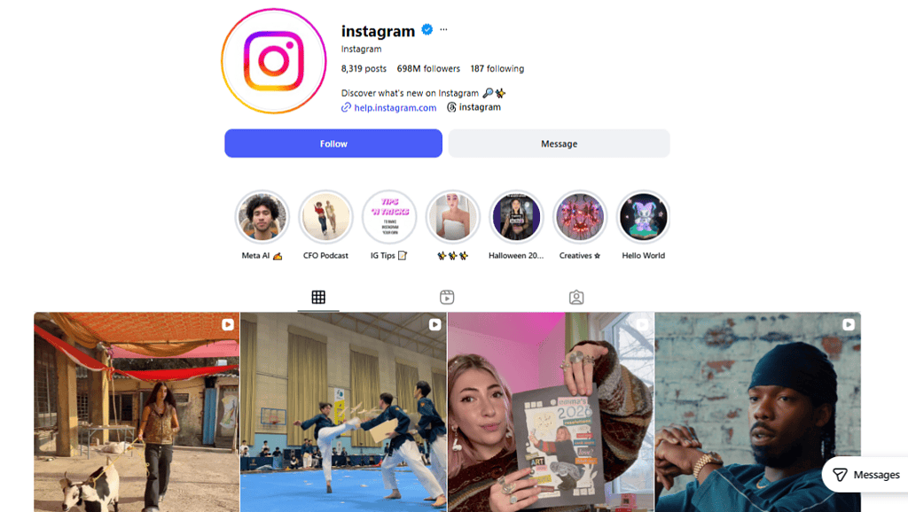 Top 10 most followed Instagram accounts
