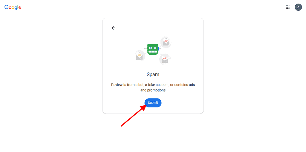 How to report a review via Google Maps