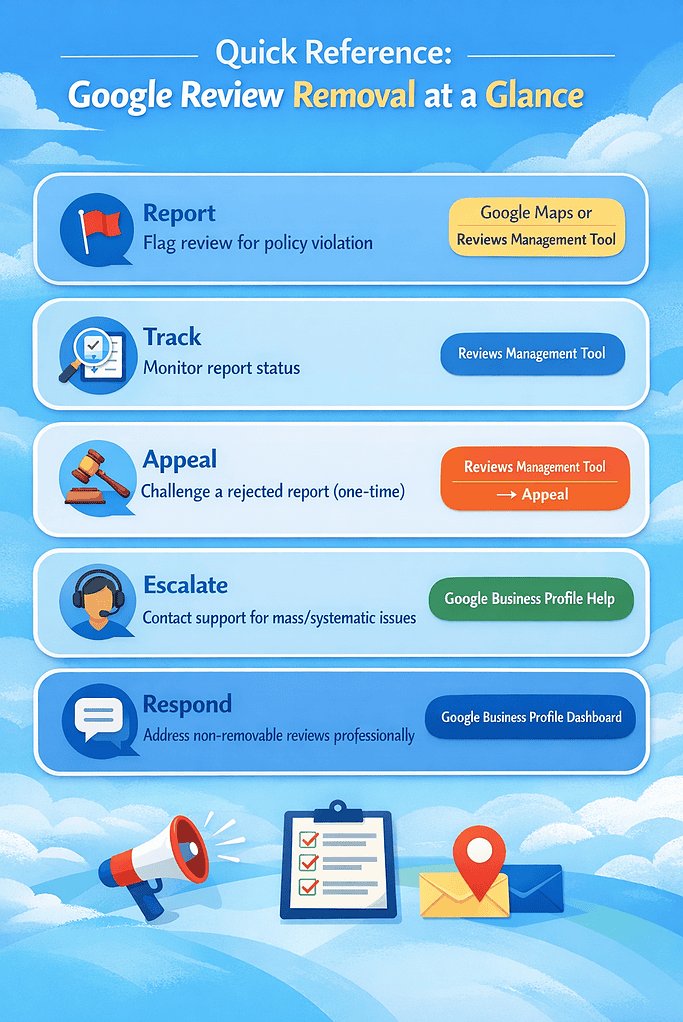 Google Review Removal Process for Business Owners
